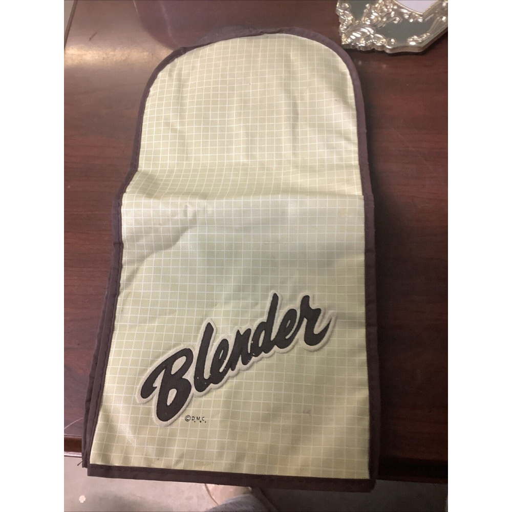 Vintage Kitchen Dora May Quilted Blender Cover Brown Tan 16 X 8 X 8 1/2